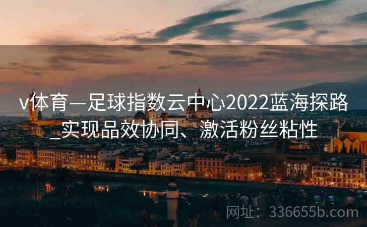 v体育—足球指数云中心2022蓝海探路_实现品效协同、激活粉丝粘性